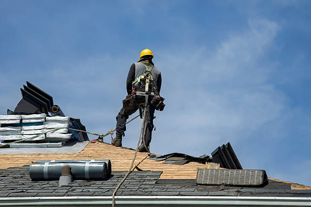 Professional Roof Replacement technician working in Preemption, IL